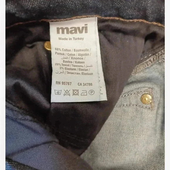 Mavi Marcus Slim Straight Blue Jeans Size 32 - Picture 11 of 12